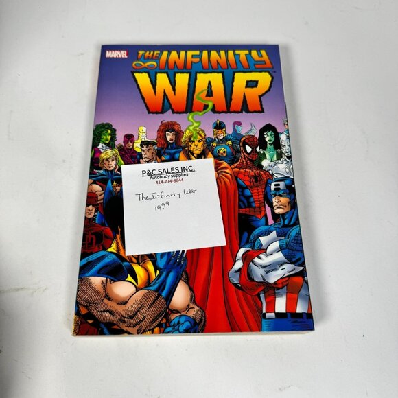 The Infinity War Jim Starlin 7th Printing 2018 Superheroes Marvel Comics PB Book - Picture 10 of 10